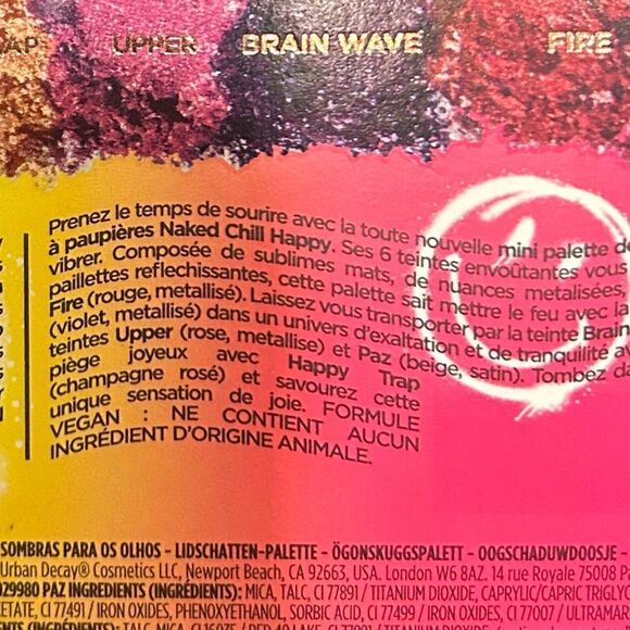 🌷 Urban Decay x Smiley Naked Chill Happy Eyeshadow Palette New - Picture 9 of 9